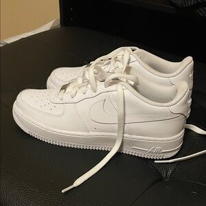 Nike AF1 Kids All-White Sneakers